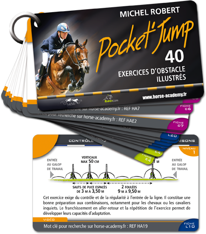 Pocket'Jump, 40 exercices d'obstacle illustrés